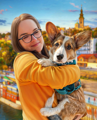 Портрет Dream Art Портрет на холсте в стиле Dream Art