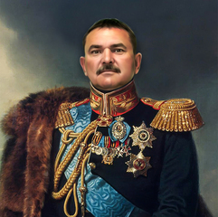 Портрет на холсте по фото Портрет в историческом образе